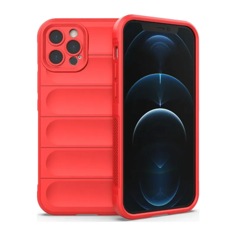 Apple iPhone 12 Pro Kılıf Optimum Silikon - Kırmızı