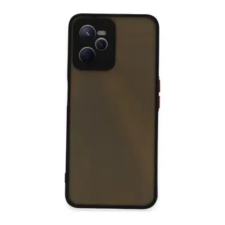 Realme C35 Kılıf Montreal Silikon Kapak - Siyah