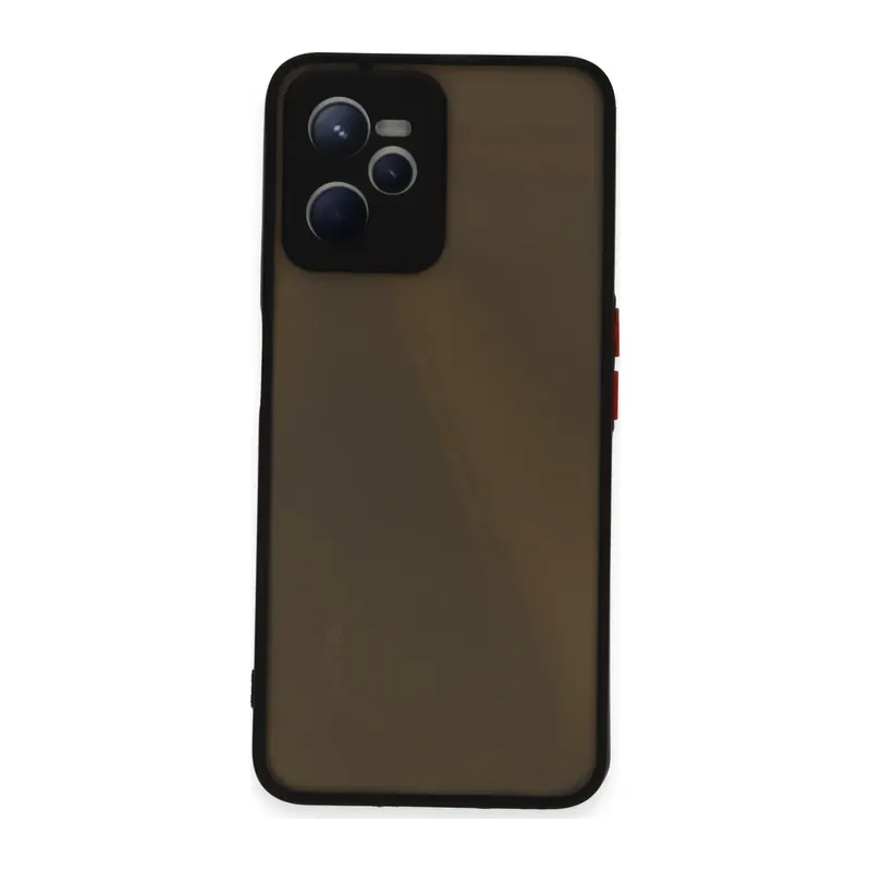 Realme C35 Kılıf Montreal Silikon Kapak - Siyah