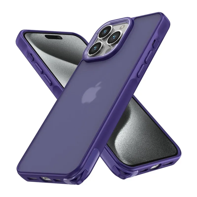 Apple iPhone 14 Pro Kılıf Elegant Kapak - Derin Mor