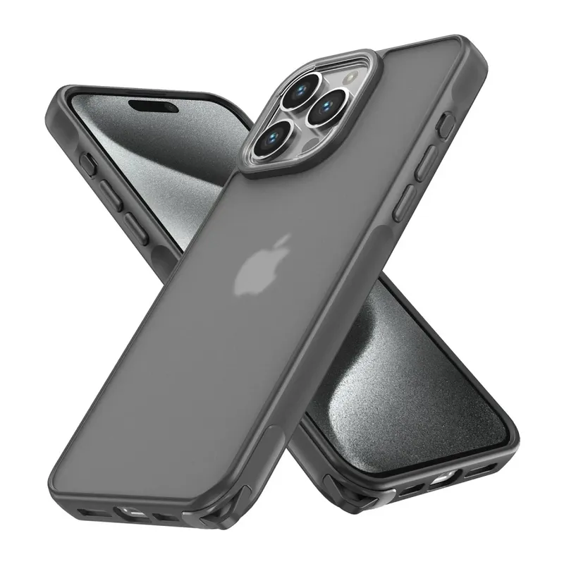 Apple iPhone 14 Pro Kılıf Elegant Kapak - Titan Gri