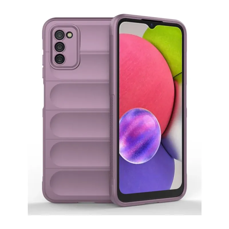 Samsung Galaxy A03S Kılıf Optimum Silikon - Mor