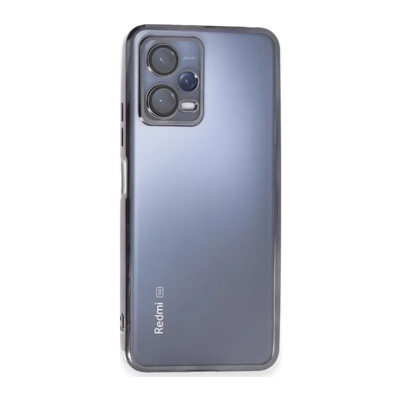Xiaomi Redmi Note 12 Pro 5G Kılıf Razer Lensli Silikon - Siyah