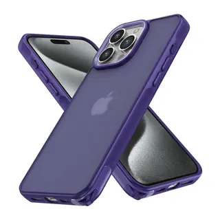 Apple iPhone 15 Pro Max Kılıf Elegant Kapak - Derin Mor