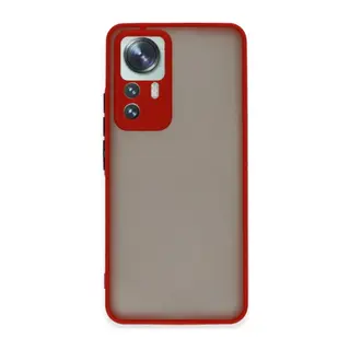 Xiaomi Mi 12T Pro Kılıf Montreal Silikon Kapak - Kırmızı
