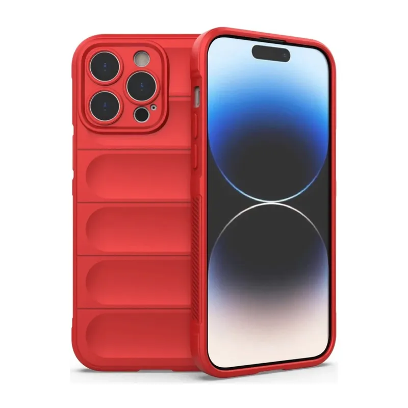 Apple iPhone 13 Pro Kılıf Optimum Silikon - Kırmızı