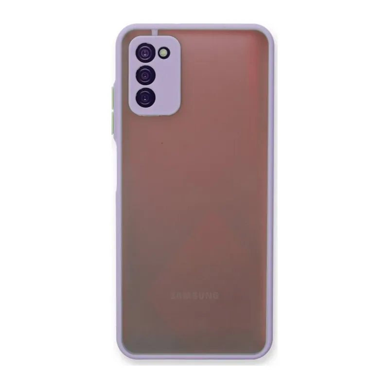 Samsung Galaxy A03S Kılıf Montreal Silikon Kapak - Mor