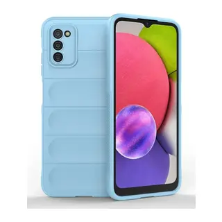 Samsung Galaxy A03S Kılıf Optimum Silikon - Sky Blue