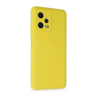 Xiaomi Redmi Note 12 5G Kılıf Nano içi Kadife Silikon - Sarı