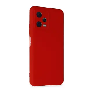 Xiaomi Redmi Note 12 5G Kılıf Nano içi Kadife Silikon - Kırmızı
