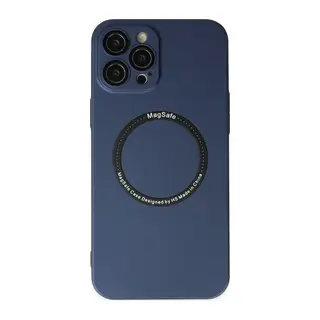 Apple iPhone 12 Pro Kılıf Jack Magneticsafe Lens Silikon - Lacivert