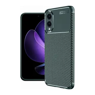 Samsung Galaxy S25 Edge Kılıf Auto Focus Karbon Kapak - Koyu Yeşil