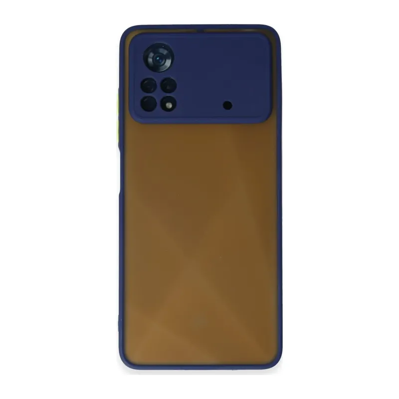 Xiaomi Poco X4 Pro 5G Kılıf Montreal Silikon Kapak - Lacivert