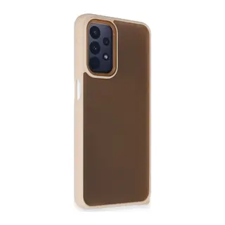Samsung Galaxy A23 4G Kılıf Elegant Kapak - Pudra