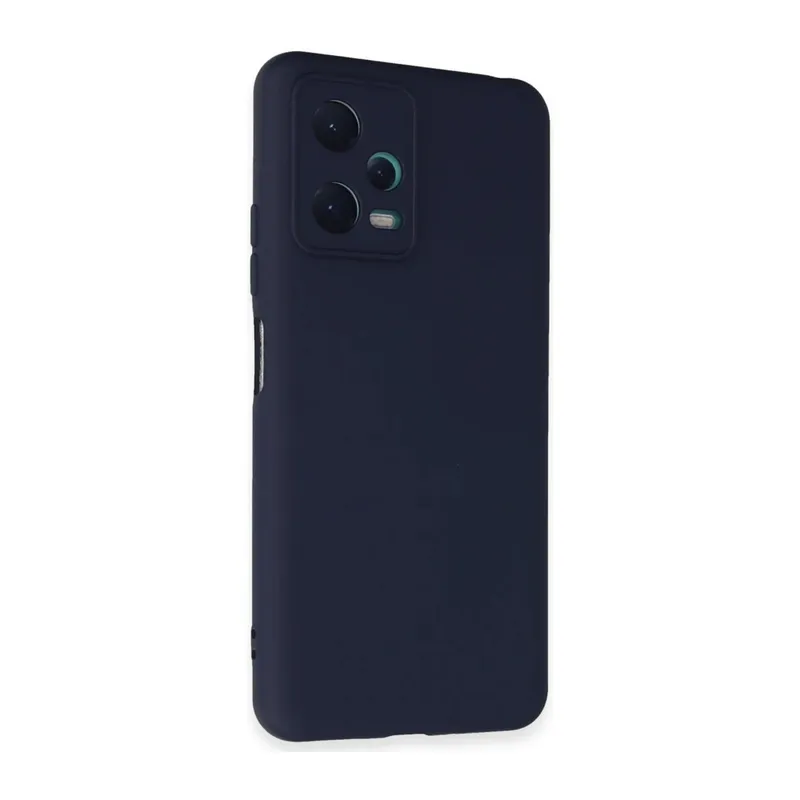 Xiaomi Redmi Note 12 5G Kılıf Nano içi Kadife Silikon - Lacivert