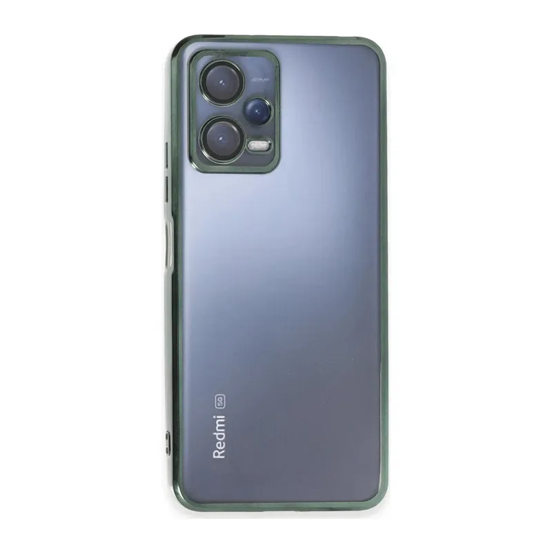 Xiaomi Redmi Note 12 5G Kılıf Razer Lensli Silikon - Yeşil