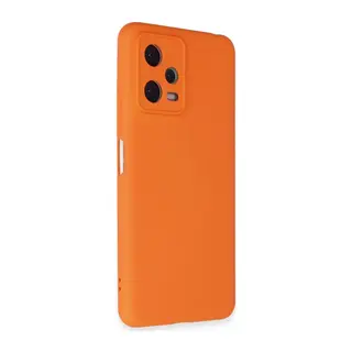 Xiaomi Redmi Note 12 5G Kılıf Nano içi Kadife Silikon - Turuncu