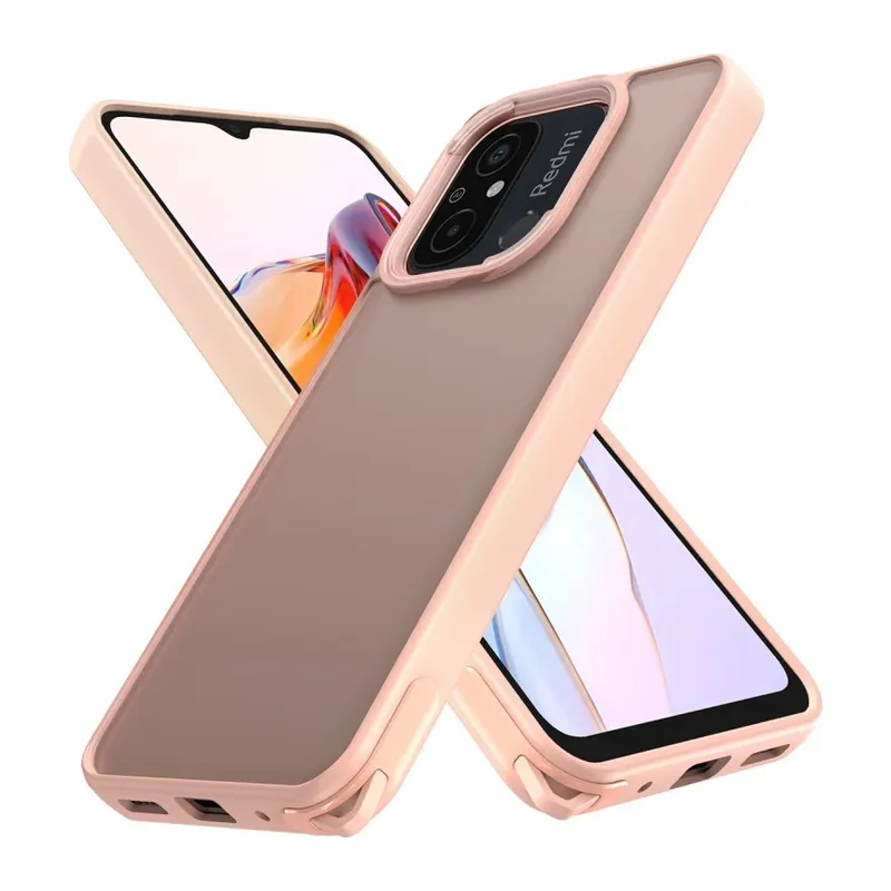 Xiaomi Redmi 12C Kılıf Elegant Kapak - Pudra