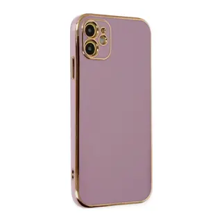 Apple iPhone 12 Kılıf Volet Silikon - Mor