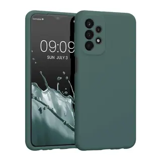 Samsung Galaxy A23 4G Kılıf First Silikon - Koyu Yeşil