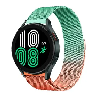 Watch 20mm Metal Mıknatıslı Kordon - Turuncu-Yeşil