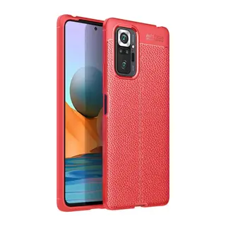 Xiaomi Redmi Note 10 Pro Kılıf Auto Focus Kapak - Kırmızı