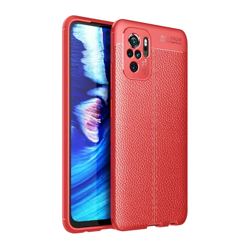 Xiaomi Redmi Note 10 Kılıf Auto Focus Kapak - Kırmızı