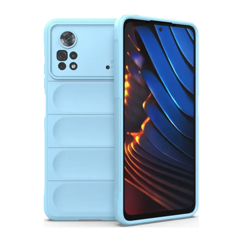 Xiaomi Poco X4 Pro 5G Kılıf Optimum Silikon - Sky Blue