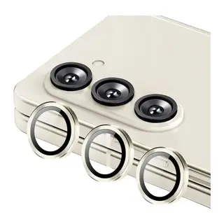Samsung Galaxy Z Fold 5 Valdez Metal Kamera Lens - Krem
