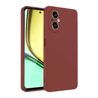 Realme 12 Lite Kılıf First Silikon - Bordo