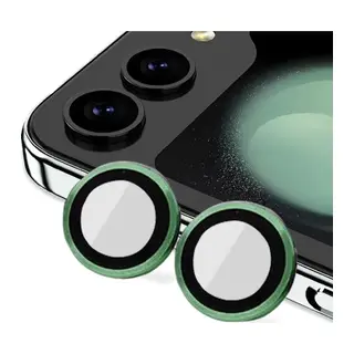 Samsung Galaxy Z Flip 5 Valdez Metal Kamera Lens - Koyu Yeşil