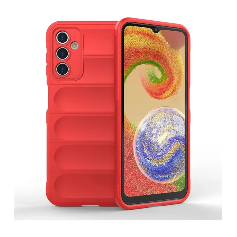Samsung Galaxy A14 4G Kılıf Optimum Silikon - Kırmızı
