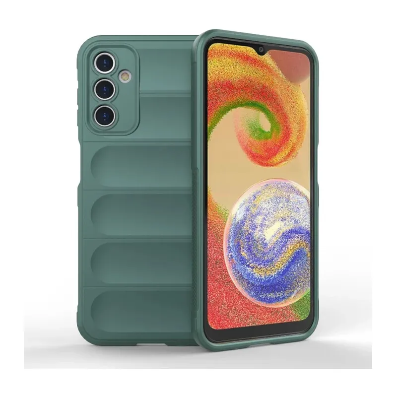 Samsung Galaxy A14 4G Kılıf Optimum Silikon - Koyu Yeşil