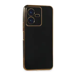 Vivo Y22 2022 Kılıf Volet Silikon - Siyah