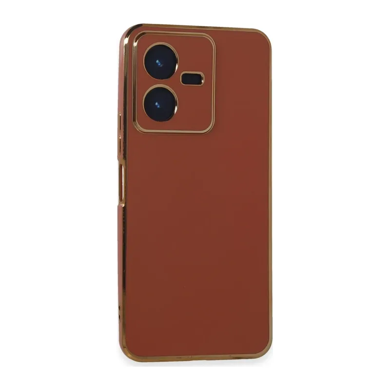 Vivo Y22 2022 Kılıf Volet Silikon - Kırmızı