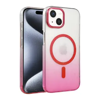 Apple iPhone 15 Plus Glossy Magsafe Kapak - Pembe