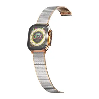 Apple Watch 38mm Made Metal Kordon - Gümüş-Rose Gold
