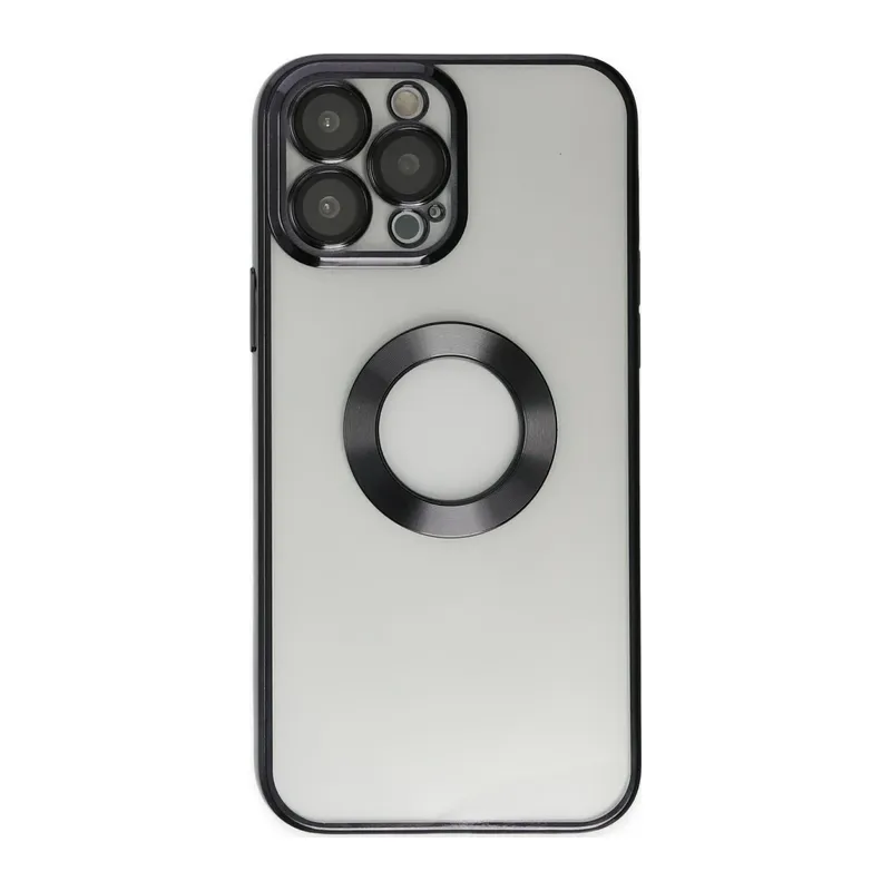 Apple iPhone 14 Pro Kılıf Slot Silikon - Siyah