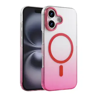 Apple iPhone 16 Plus Glossy Magsafe Kapak - Pembe