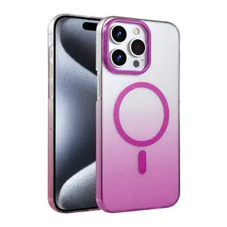Apple iPhone 14 Pro Max Glossy Magsafe Kapak - Mor