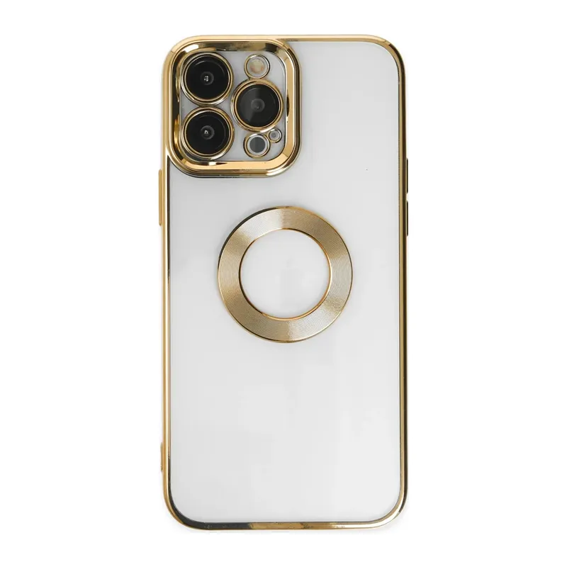 Apple iPhone 14 Pro Max Kılıf Slot Silikon - Gold