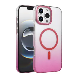 Apple iPhone 16 Pro Max Glossy Magsafe Kapak - Pembe