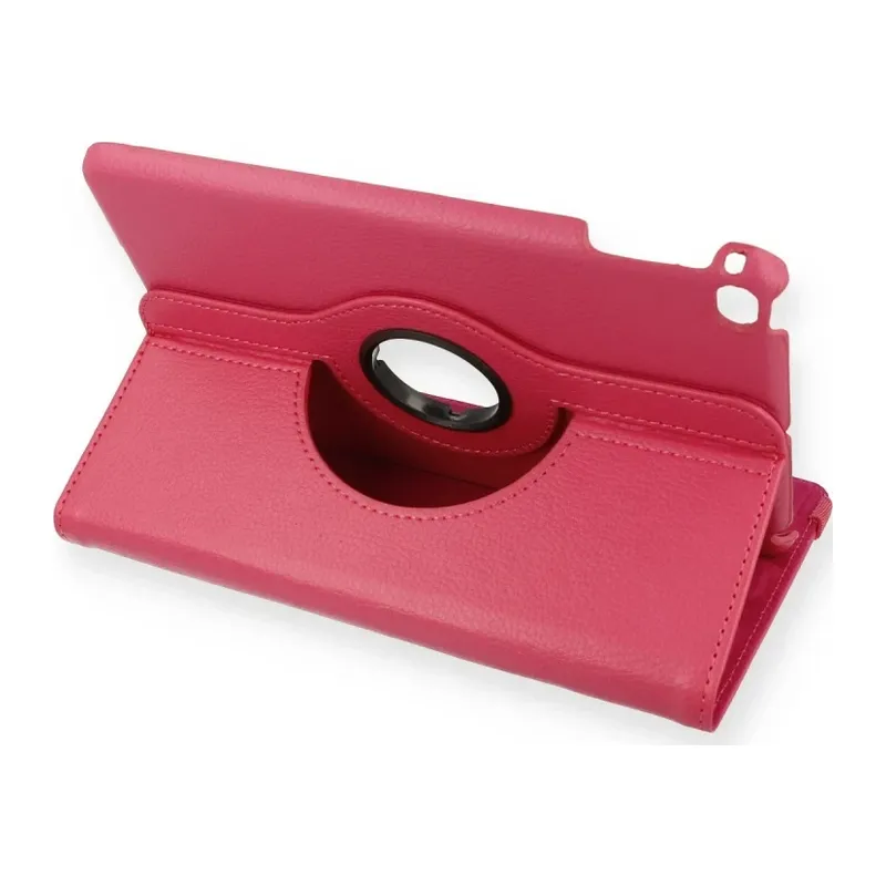 Apple iPad Mini 4 Kılıf 360 Tablet Deri Kılıf - Pembe