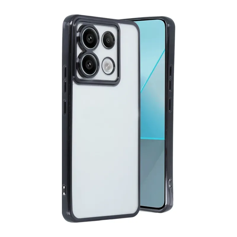 Xiaomi Poco X6 Kılıf Razer Lensli Silikon - Siyah