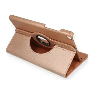 Samsung Galaxy T290 Tab A 8 Kılıf 360 Tablet Deri Kılıf - Rose Gold