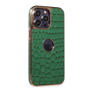 Apple iPhone 14 Pro Kılıf Snake Kapak - Koyu Yeşil