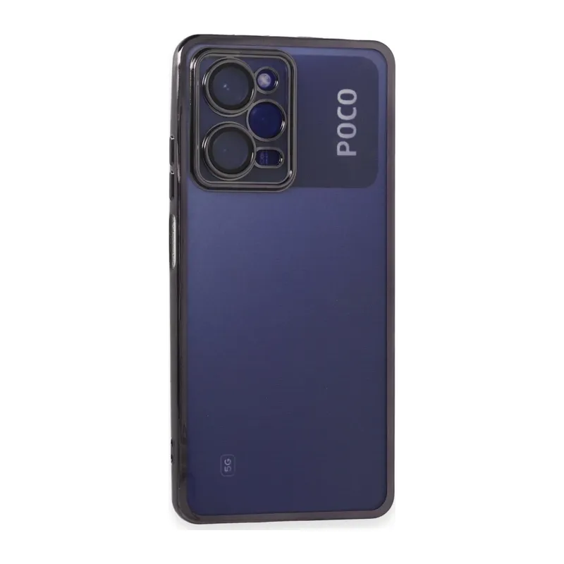 Xiaomi Poco X5 Pro 5G Kılıf Razer Lensli Silikon - Mor