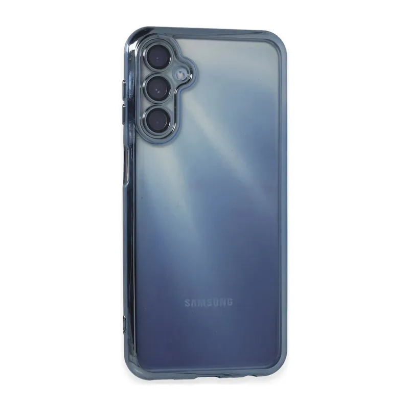 Samsung Galaxy A15 4G Kılıf Razer Lensli Silikon - Açık Mavi