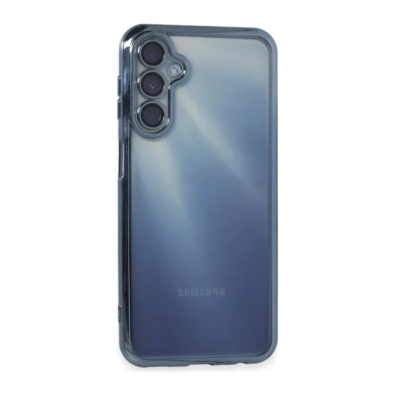 Samsung Galaxy A25 5G Kılıf Razer Lensli Silikon - Açık Mavi