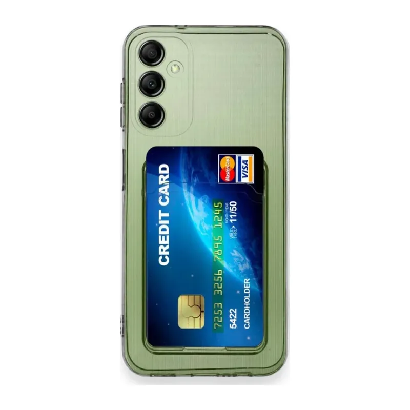 Samsung Galaxy A35 5G Kılıf Kart Şeffaf Silikon - Şeffaf